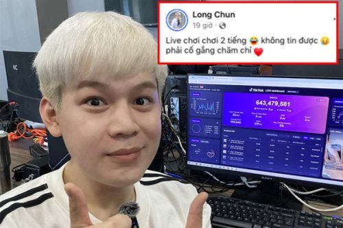 Livestream "sương sương" hai tiếng, Long Chun kiếm được gần một căn chung cư?