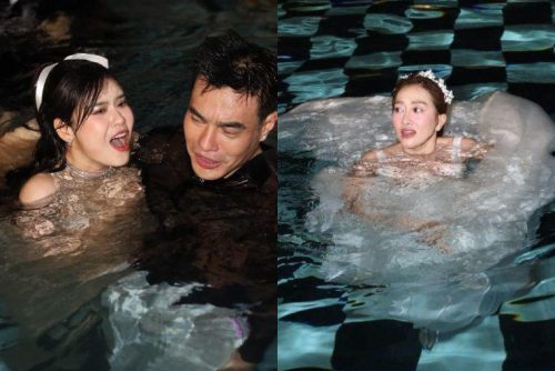 Dàn sao Việt kéo nhau xuống hồ bơi quẩy nhiệt tình sau tiệc cưới Phương Lan