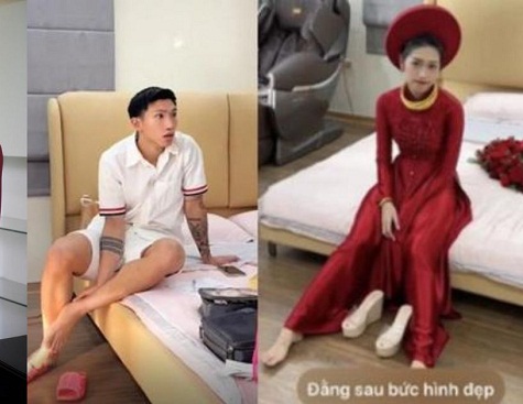 Văn Hậu - Doãn Hải My lộ phòng tân hôn ngay sau lễ cưới, bày trí ra sao khiến CĐM nói chưa đẳng cấp?