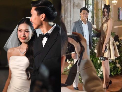 HLV Park và dàn sao Việt tới dự đám cưới Đoàn Văn Hậu - Doãn Hải My, cô dâu lộ bụng "lùm lùm"