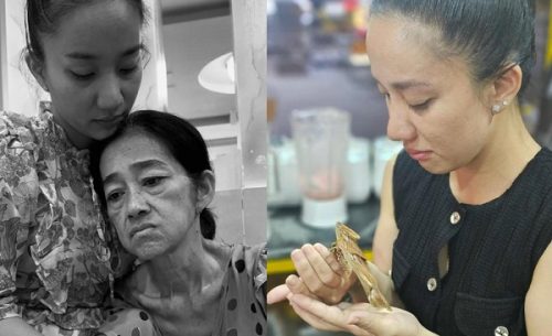 Vợ Lê Dương Bảo Lâm khóc nấc khi gặp chuyện tâm linh sau ngày mẹ mất