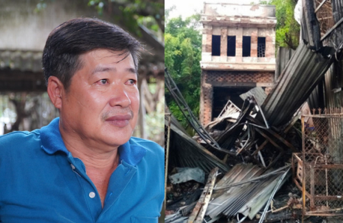 Vụ cháy nhà khiến 2 cha con tử vong ở Vĩnh Long