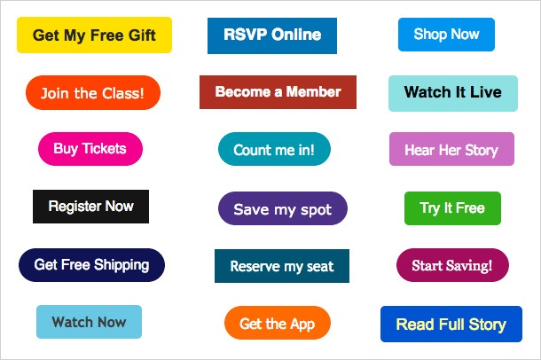 Các loại nút CTA được sử dụng nhiều trong email marketing