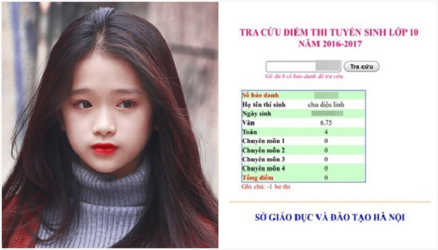 Điểm thi cấp 3 của Linh gây thất vọng vì quá tệ