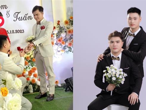 Đám cưới gây sốt của cặp đôi nam ở Yên Bái: Chú rể khiến mọi người xúc động rơi nước mắt