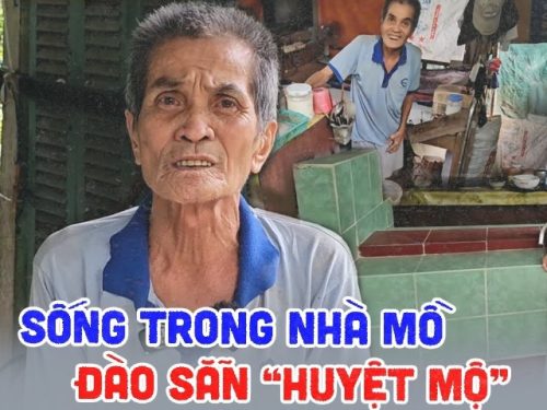 Vĩnh Long: Người đàn ông sống trong khu mộ, ngay sát cạnh có huyệt đào sẵn chôn mình