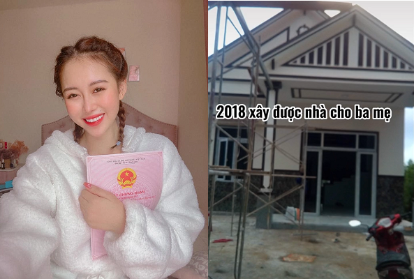 việt phương thoa xây nhà cho bố mẹ