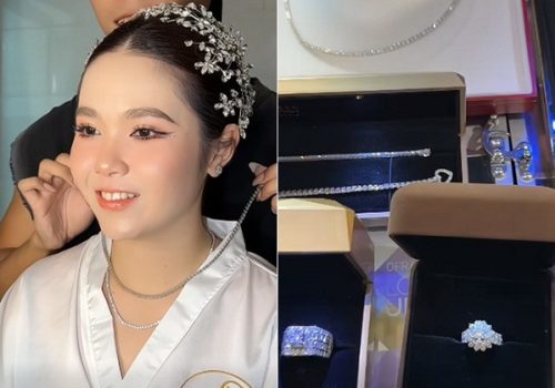 Cô dâu Hậu Giang gây sốt khi nhận 400 viên kim cương trong ngày cưới