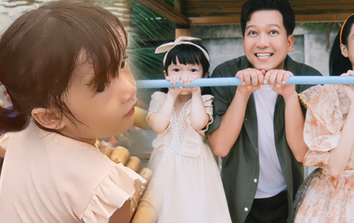 Hé lộ cận dung mạo ái nữ của Trường Giang - Nhã Phương, bố bỉm gây chú ý vì hành động này