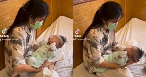 Nam Em bế em bé hậu nghi vấn sẩy thai