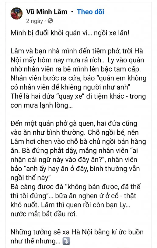 tiktoker minh lâm tố quán phở