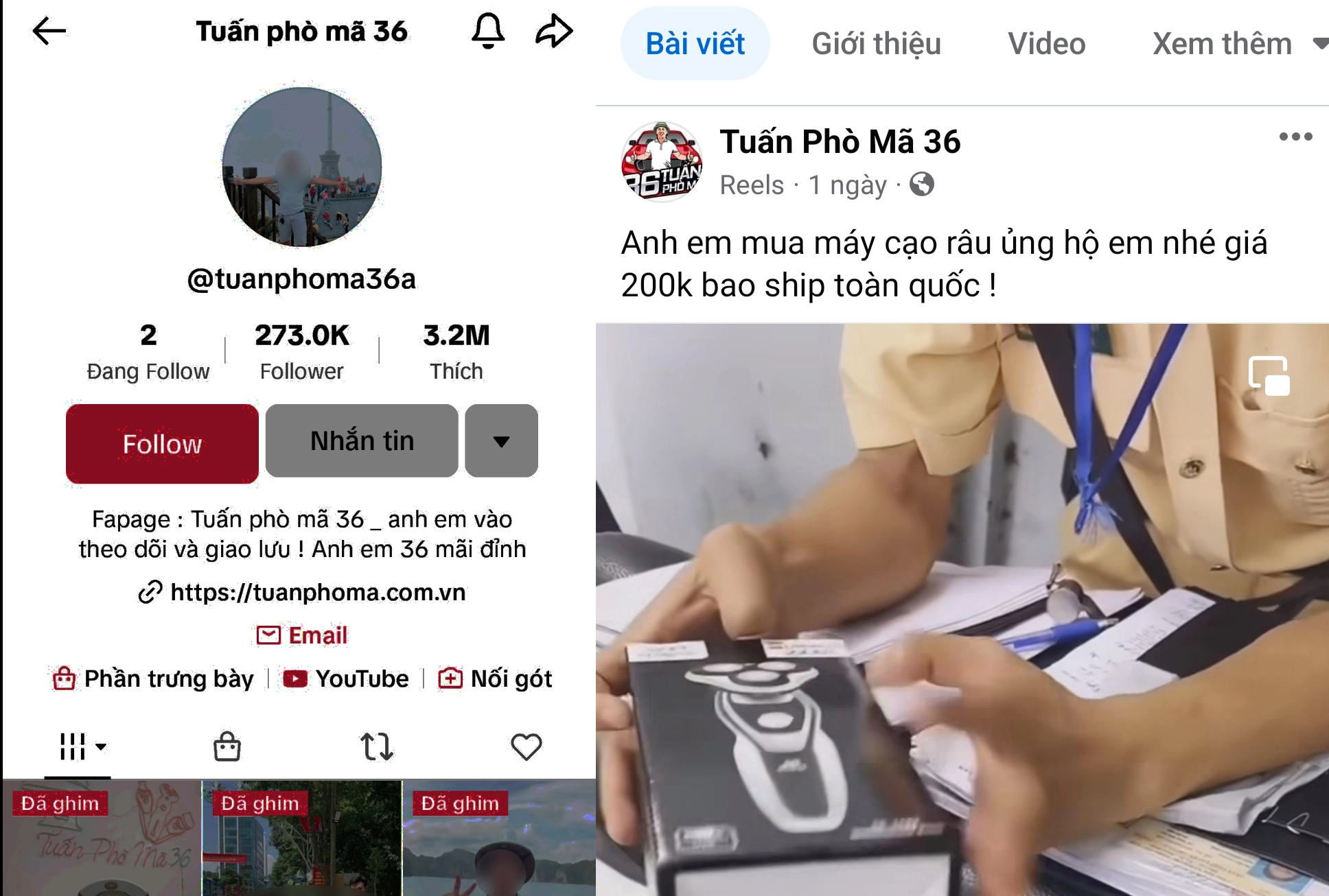 kênh tiktok tuấn phò mã