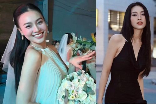 Lan Ngọc chối sinh con lại lộ ảnh diện váy cưới rộng che vòng 2, chú rể là ai?