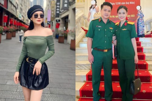 Mỹ nhân phim VTV mang quân hàm Thiếu tá, sống hạnh phúc bên chồng là Trung tá, Phó giám đốc Nhà hát kịch
