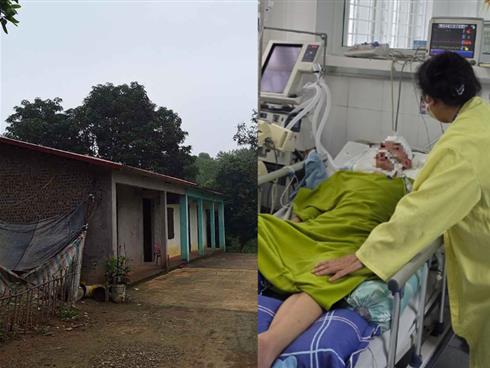 Nghẹn lòng căn nhà cấp 4 mẹ con nam sinh bị đánh chấn thương sọ não tá túc khi về Phú Thọ
