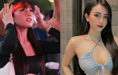 Tìm ra danh tính CĐV dáng nuột, xinh như Hoa hậu xem trận Việt Nam - Indonesia