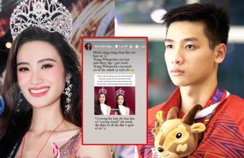 Ý Nhi gây tranh cãi khi đại diện VN thi MW, VĐV Kim Sơn có động thái "cà khịa"