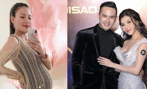 Thúy Diễm lộ bụng bầu vượt mặt, ông xã Lương Thế Thành há hốc, cứng họng