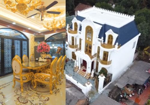 Đại gia Bắc Ninh xây biệt thự dát vàng tặng bố mẹ gây xôn xao