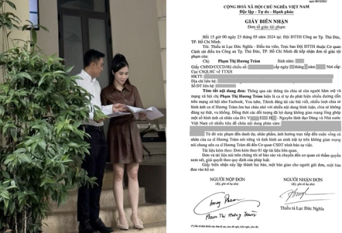 Ca sĩ Hương Tràm gửi đơn tố cáo người tung tin đồn sang Mỹ sinh con