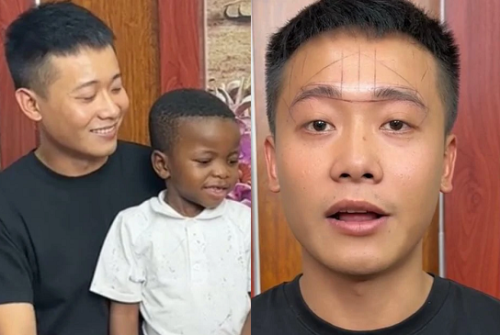 Quang Linh dẫn Lôi Con đi làm chân mày phong thủy, CĐM tá hoả với diện mạo mới