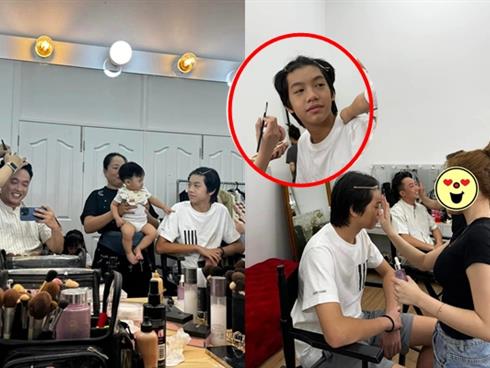 Subeo gây sốt khi cùng Cường Đô La chụp ảnh gia đình