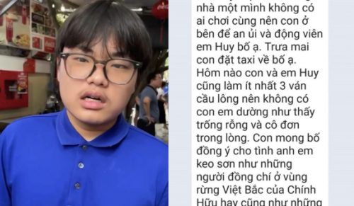 Bi Béo nhắn tin xin bố ở lại nhà em họ, đọc xong ai cũng phải bật cười