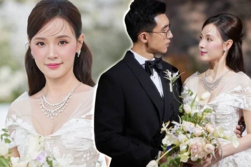 Chú rể doanh nhân Minh Đạt thổi sáo, bật khóc trong hôn lễ với Midu