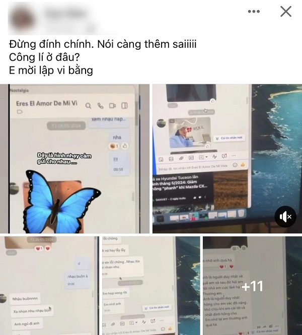 chính thất tung bằng chứng nam thư là tiểu tam