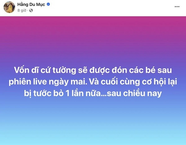 hằng du mục tố chồng ngăn cản gặp con