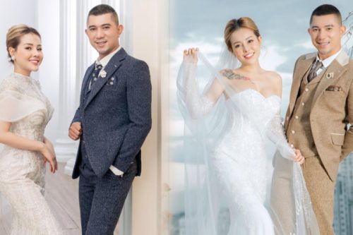 Lương Bằng Quang khoe ảnh cưới ngọt ngào bên Ngân 98