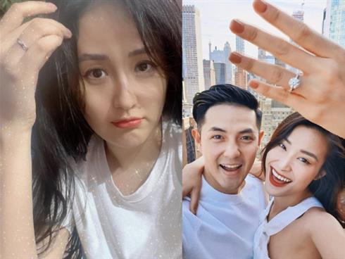 Những chiếc nhẫn cưới hột xoàn khủng của mỹ nhân Việt