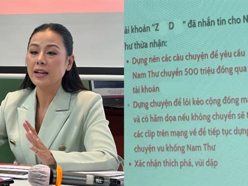 Nam Thư nộp đơn tố cáo lên công an, khẳng định 'không giật chồng'