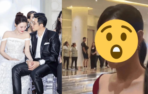 Midu bị chồng 'bỏ rơi' ở đám cưới Anh Đức, soi mặt bằng cam thường gây choáng?