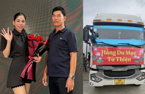 Hằng Du Mục cứu trợ bà con vùng lũ, bố ruột làm ngay điều này