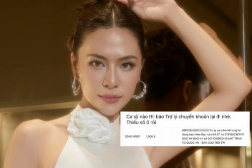 Sự thật đằng sau việc ca sĩ Hà Nhi bị chỉ trích vì sao kê ủng hộ chỉ 1.000 đồng