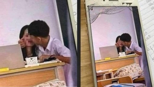Thông tin mới vụ cô trò THPT Thạch Bàn thân mật trong lớp học