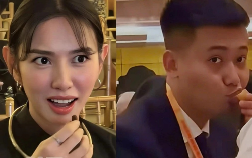 Quang Linh và Thùy Tiên cùng lộ video quay lén, bị soi 1 hành động làm dậy sóng