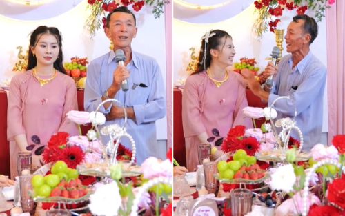 Ộng nội bán 2 con bò vân không đủ mua quà cưới tặng cháu gái khiến hai họ bật cười