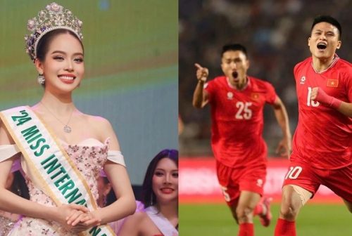 Sự trùng hợp thú vị giữa chiến thắng của mỹ nhân Việt và tuyển bóng đá nước nhà
