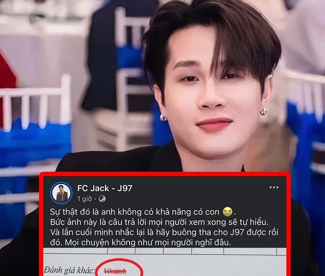 CĐM xôn xao với tờ giấy khám bệnh chứng minh Jack vô sinh?