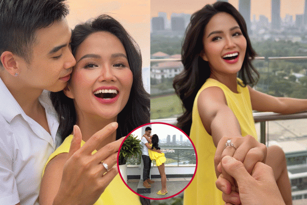 Bạn trai hé lộ ảnh hiếm cảnh cầu hôn H’Hen Niê