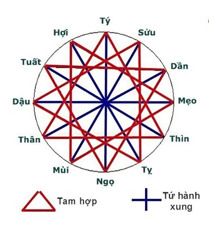 Trong 12 con giáp, có những con giáp hợp nhau gọi là tam hợp Trong 12 con giáp, có những con giáp hợp nhau gọi là tam hợp